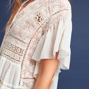 Akemi Kin Anthro Lindy Popover Eyelet Embroidered